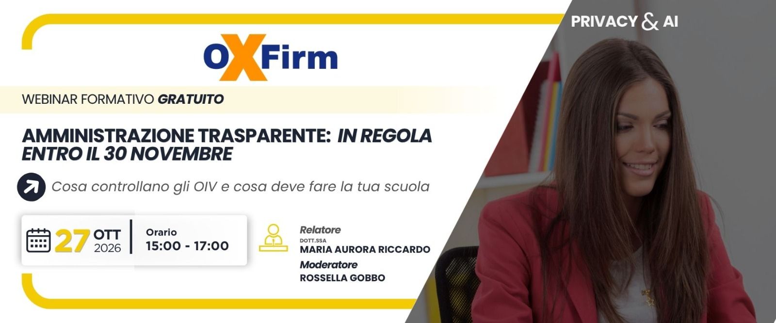 Amministrazione trasparente - novembre 2026