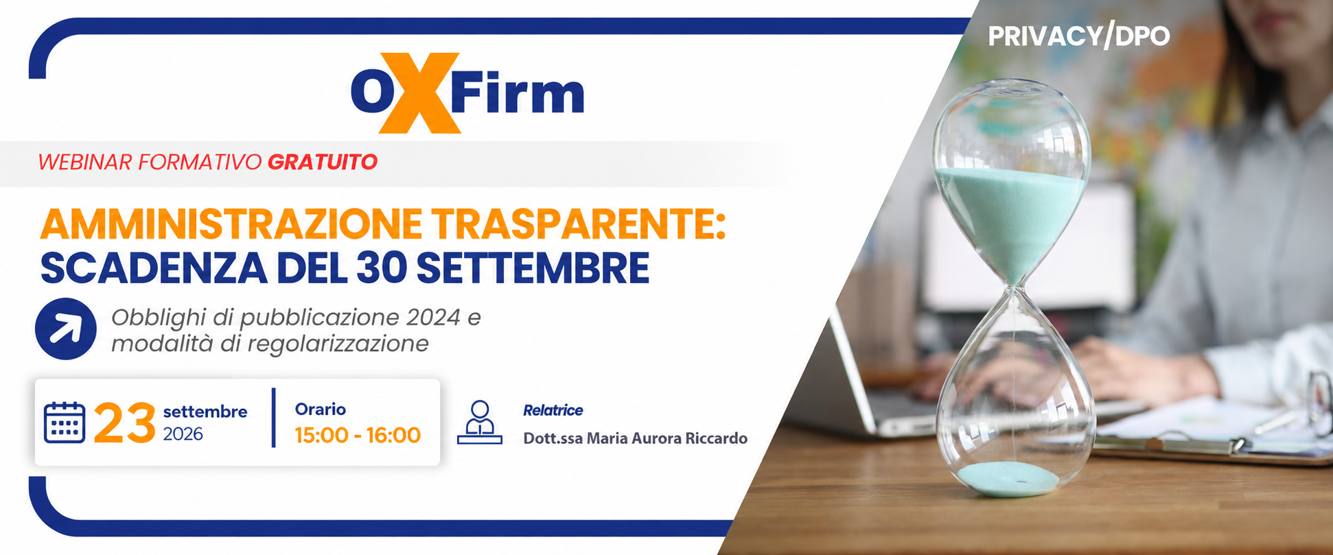 webinar amministrazione trasparente - settembre 2026